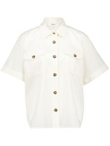 FRAME хлопковая рубашка с накладным карманом, нейтральный цвет