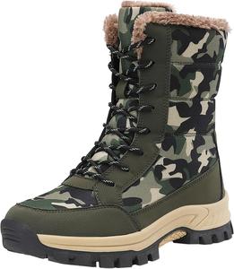 Водонепроницаемые женские ботинки, легкие, для холодной погоды, средней высоты, на застежке, западного типа, с утеплителем, зимние женские ботинки Generic, #B04-A