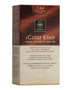 Постоянное окрашивание My Color Elixir Apivita, N7.44 Rubio Cobrizo Intenso