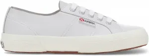 Кроссовки Superga Unisex-Adult 2750 Unlined Nappa, белый/серебристый