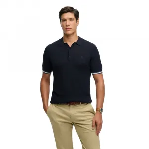 Поло с коротким рукавом из трикотажной ткани Superdry, синий