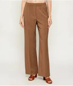 Шерстяные брюки WKDMALLO loose fit Weekend Maxmara, коричневый