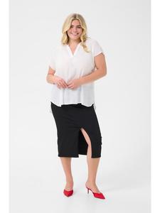 Блузка с короткими рукавами KCalia, стандартный крой, цвет Chalk KAFFE curve