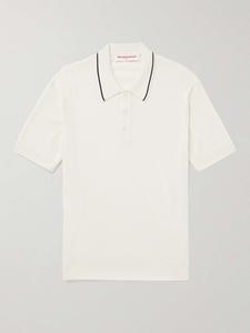 Рубашка поло Maranon Slim-Fit из шерсти мериноса ORLEBAR BROWN, белый