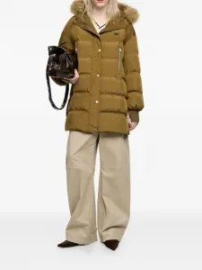 Пуховик с капюшоном Bimba Y Lola, зеленый