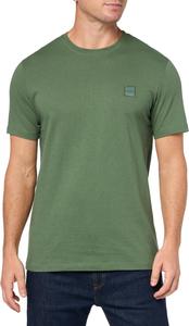 Мужская футболка BOSS с тональной тканой нашивкой-логотипом, Spinach Green