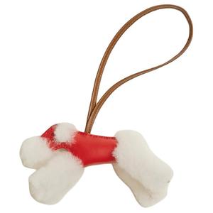 Hermes Аксессуар для женской сумки Budy из овчины, светло-коричневый с лотосом и золотом