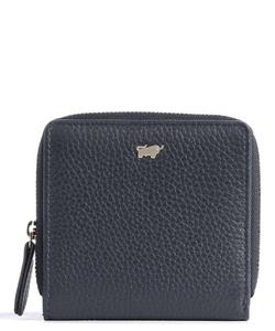 RFID-кошелек Asti из зернистой яловой кожи Braun Büffel, синий