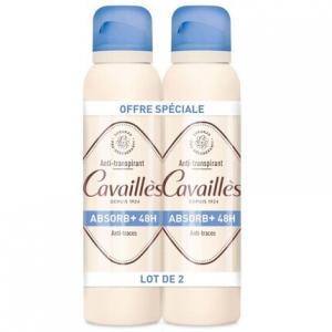 Cavaillès Absorb+ Дезодорант-антиперспирант, спрей, 48 часов, 150 мл, 2 шт. в упаковке Rogé Cavaillès