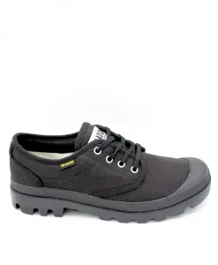 Парусные кеды на шнуровке с резиновой подошвой Palladium, черный