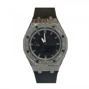 Часы Casio G-Shock Analog-Digital 2100 Series, арт. GA-2100-1A, черный/серебро