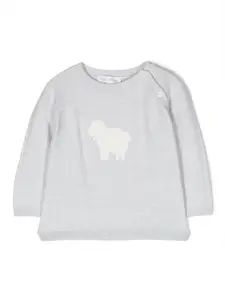 Джемпер с отделкой из шерпы Tartine Et Chocolat, синий