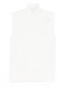 Топ с высоким воротником Toteme, белый