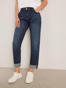 И/ИЛИ Джинсы-бойфренды Venice Beach, темный азурит