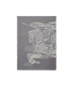 Широкий шерстяной шарф EKD Burberry, зеленый