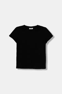 Детская хлопковая футболка Coccodrillo, черный