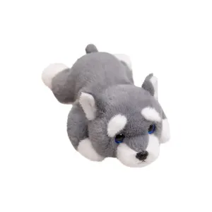 Милый плюшевый щенок цвергшнауцера, высота 30см/40см/60см PUDOWRABBIT