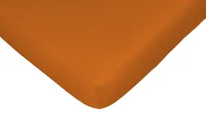 Простыня CASATEX "Джерри", удобная в надевании благодаря высокой эластичности 180-200х190-200 см, 1 шт., цвет orange