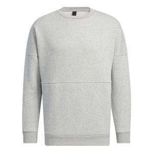 Толстовка adidas Solid Color Minimalistic Alphabet Printing Round Neck Sports Unisex Gray, серый