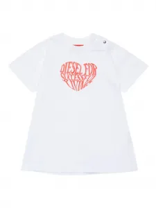 Платье Dvavyb с принтом Diesel Kids, белый