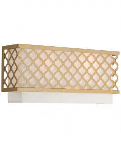 Бра «Арабеска» с двумя плафонами Livex, Soft Gold