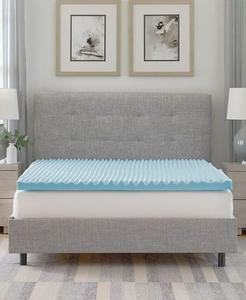 Наматрасник из изогнутой пены с эффектом памяти, 2,5 дюйма, королева ProSleep, белый