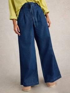 Сашины широкие джинсы White Stuff, средний синий