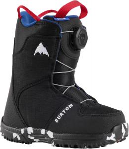 Детские ботинки для сноуборда Burton Grom BOA, размер 3K, черные, Black