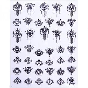 Тонкие самоклеящиеся наклейки для ногтей Colorf Cb-174 Черный Черный, AllePaznokcie