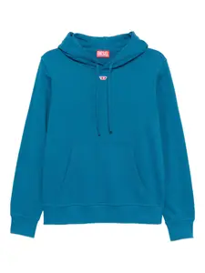 Худи с нашивкой-логотипом Diesel, синий