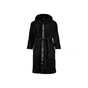 Халат Sponge Emporio Armani, черный