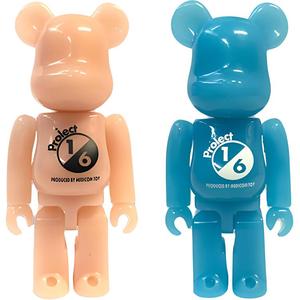 Project 1/6 GLOW In THE DARK Glow In The Dark 100% +100% Blister Packs 100% BE@RBRICK