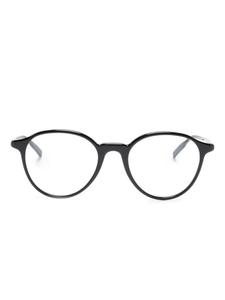 Montblanc очки в круглой оправе с логотипом, черный