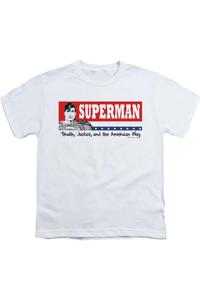 Футболка с коротким рукавом для детей "Superman For President" Gildan, белый