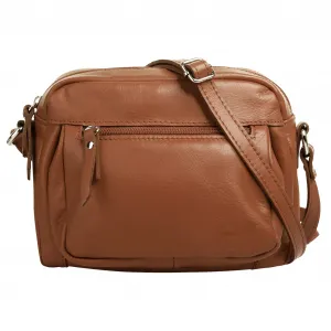 Сумка через плечо Samantha Look, натуральная кожа, цвет Cognac