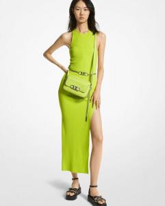 Длинное платье на узких бретелях Michael Michael Kors, зеленый