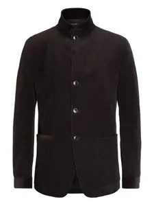 Куртка из вельвета на пуговицах Zegna, коричневый