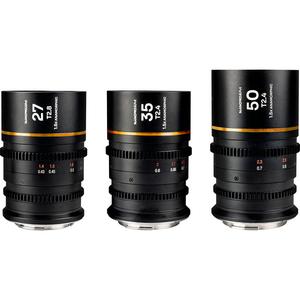 Комплект из 3 анаморфотных объективов Venus Optics Laowa Nanomorph S35 Prime (Leica L, Amber Flare)