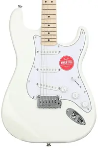 Электрогитара Squier серии Affinity Stratocaster - Олимпийский белый с грифом из клена