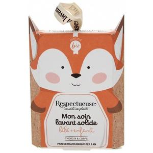 Respectful My Organic Baby & Child Твердое очищающее средство 75 г - 2-в-1 для мытья Markenlos