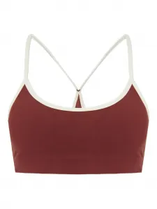 Спортивный бюстгальтер Samara с контрастной отделкой The Upside, коричневый