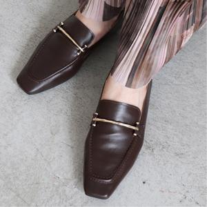 Квадратные мягкие лоферы Evol, цвет Dbr