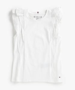 Девичий топ с английской вышивкой