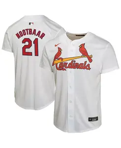 Белая домашняя игровая футболка St. Louis Cardinals для больших мальчиков и девочек Lars Nootbaar Nike