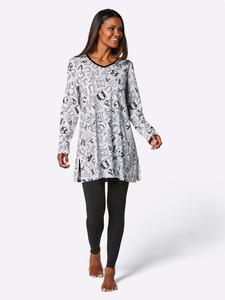 WITT WEIDEN Пижама с принтом белого и черного цвета