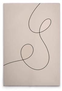 Картина на холсте A.S. Création Lines 3 цвет beigeschwarz