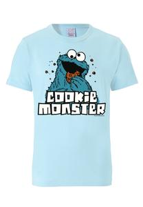 Классическая футболка LOGOSHIRT Shirt Krümelmonster - Sesamstrasse, светло-синий