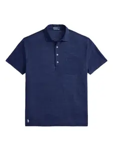 Рубашка поло из ткани пике с нагрудным карманом Polo Ralph Lauren, синий