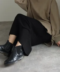 Священническая юбка плотной вязки Pourvous, цвет Black