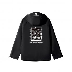 CAMEL Ветровка All weather Breathable Abrasion Resistant Lightweight Cold Resistant Unisex Black